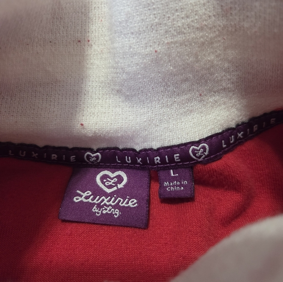 Luxirie by LRG Red Velvet Y2K‎ Track Jacket Large - Picture 11 of 15